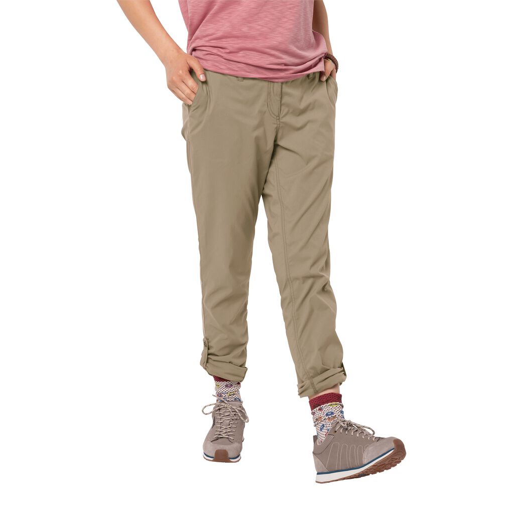 Jack Wolfskin DESERT ROLL-UP Pantalons Femme Marron - YJROUVN-30